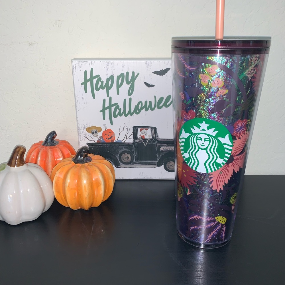 Starbucks fall floral tumbler